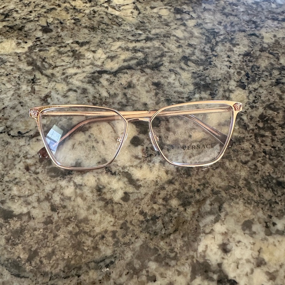 Versace Metallic Pink Eyewear